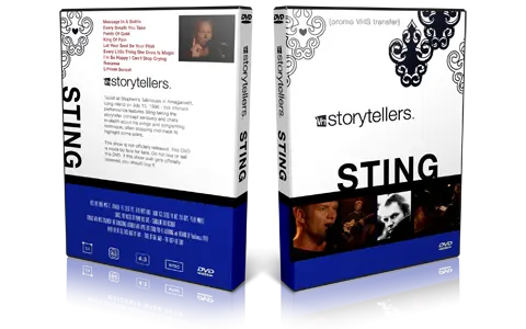 Artwork Cover of Sting 1996-06-15 DVD Amagansett Proshot