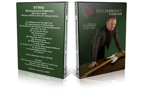 Artwork Cover of Sting 2010-05-08 DVD Mexico City Proshot