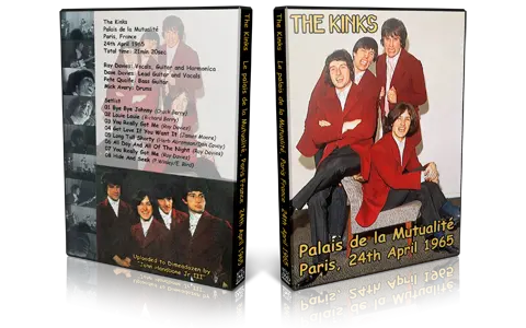 Artwork Cover of The Kinks 1965-07-07 DVD Paris Proshot