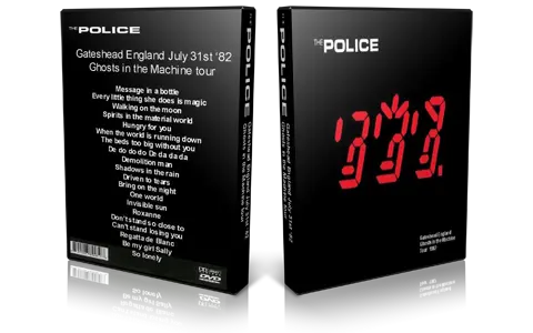 Artwork Cover of The Police 1982-07-31 DVD Gateshead Proshot