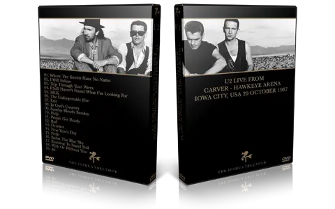 Artwork Cover of U2 1987-10-20 DVD Iowa City Audience