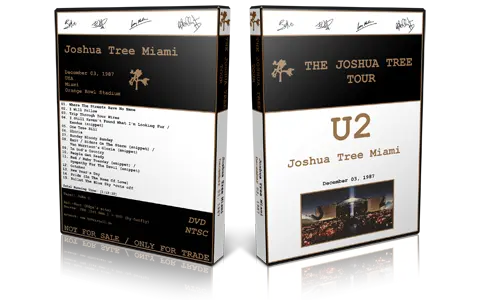Artwork Cover of U2 1987-12-03 DVD Miami Audience
