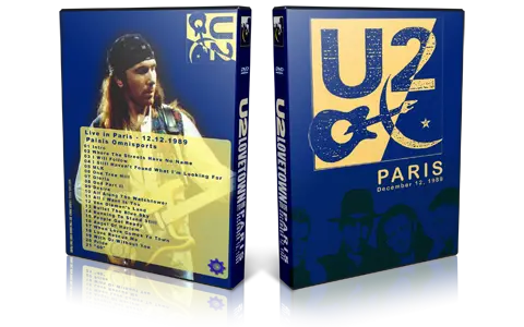 Artwork Cover of U2 1989-12-12 DVD Paris Audience