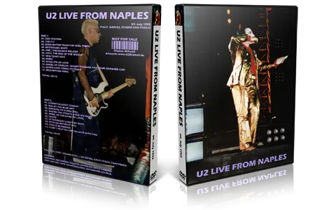 Artwork Cover of U2 1993-07-09 DVD Napoli Audience