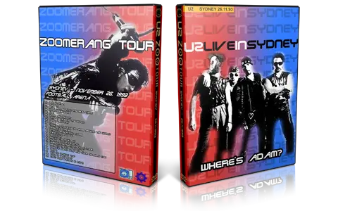 Artwork Cover of U2 1993-11-26 DVD Sydney Audience