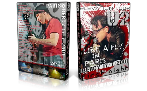 Artwork Cover of U2 2001-07-17 DVD Paris Audience
