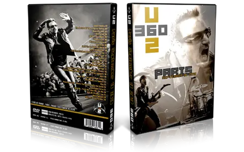 Artwork Cover of U2 2010-09-18 DVD Paris Audience