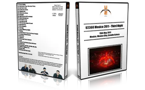 Artwork Cover of U2 2011-05-15 DVD Mexico City Audience