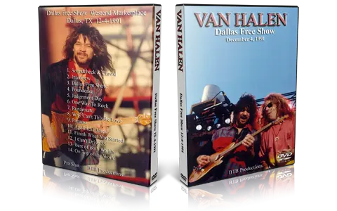 Artwork Cover of Van Halen 1991-12-04 DVD Dallas Audience