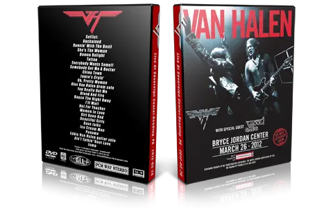 Artwork Cover of Van Halen 2012-03-26 DVD Reading Audience