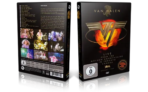 Artwork Cover of Van Halen Compilation DVD The Molson 2009 Proshot