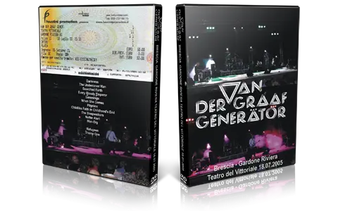 Artwork Cover of Van der Graaf Generator 2005-07-18 DVD Brescia Audience