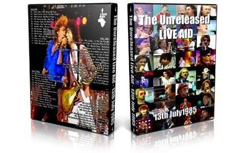 Artwork Cover of Various Artists Compilation DVD Live Aid 1985 Proshot