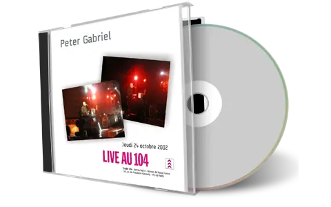 Artwork Cover of Peter Gabriel 2002-10-24 CD Paris Soundboard