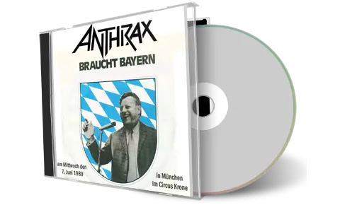 Artwork Cover of Anthrax 1989-06-07 CD MÃ¼nchen Audience
