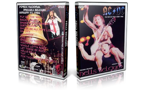 Artwork Cover of ACDC 1986-01-25 DVD Brussels Audience