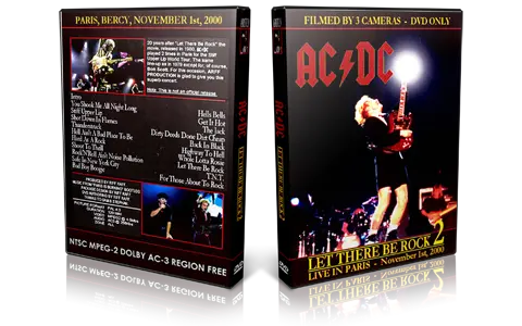 Artwork Cover of ACDC 2000-11-01 DVD Paris Audience