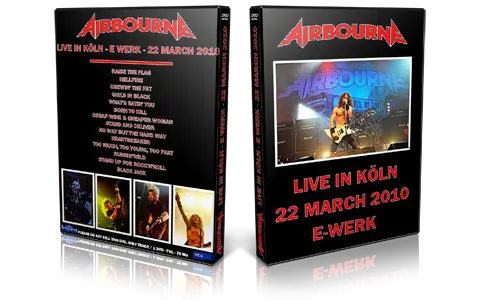 Artwork Cover of Airbourne 2010-03-22 DVD Cologne Proshot