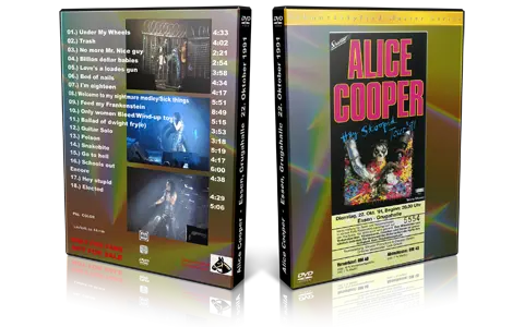 Artwork Cover of Alice Cooper 1991-10-22 DVD Essen Audience