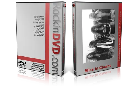 Artwork Cover of Alice In Chains 1992-10-15 DVD Los Angeles Audience