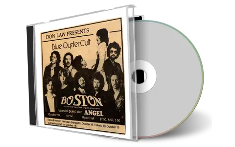 Artwork Cover of Blue Oyster Cult 1976-10-16 CD Boston Soundboard