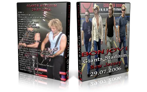 Artwork Cover of Bon Jovi 2006-07-29 DVD East Rutherford Audience