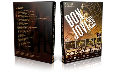 Artwork Cover of Bon Jovi 2011-07-17 DVD Udine Audience