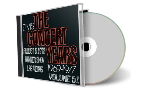 Artwork Cover of Elvis Presley 1972-08-06 CD Las Vegas Audience