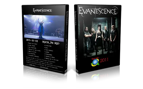 Artwork Cover of Evanescence 2011-10-02 DVD Rio de Janeiro Proshot