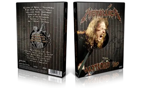 Artwork Cover of Metallica 1989-03-17 DVD Hartford Audience