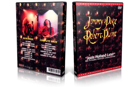 Artwork Cover of Robert Plant 1998-05-05 DVD London Proshot
