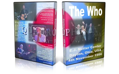 Artwork Cover of The Who 1996-11-04 DVD Dayton Proshot