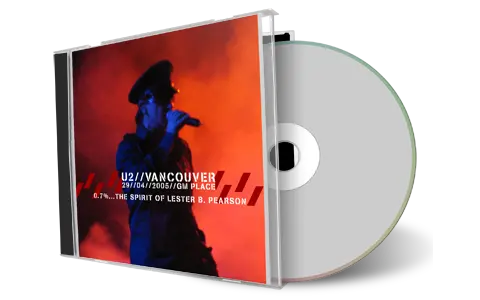 Artwork Cover of U2 2005-04-29 CD Vancouver Audience