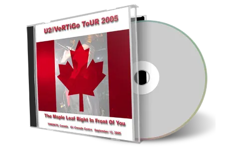 Artwork Cover of U2 2005-09-12 CD Toronto Audience