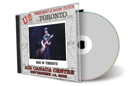 Artwork Cover of U2 2005-09-14 CD Toronto Audience