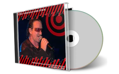 Artwork Cover of U2 2005-10-25 CD Detroit Audience