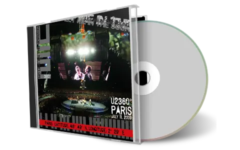 Artwork Cover of U2 2009-07-11 CD Paris Audience