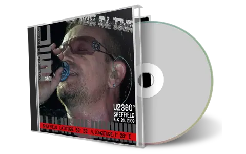 Artwork Cover of U2 2009-08-20 CD Sheffield Soundboard