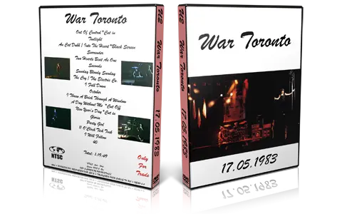 Artwork Cover of U2 1983-05-17 DVD Toronto Audience