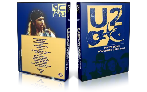 Artwork Cover of U2 1989-11-25 DVD Tokyo Audience