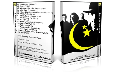Artwork Cover of U2 1989-12-18 DVD Amsterdam Audience