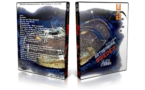 Artwork Cover of U2 2009-07-31 DVD Gothenburg Audience