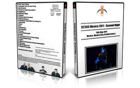 Artwork Cover of U2 2011-05-14 DVD Mexico City Audience