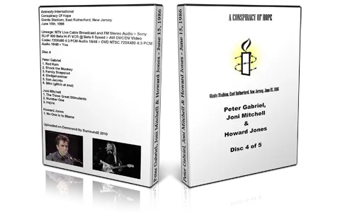 Artwork Cover of Various Artists Compilation DVD A Conspiracy Of Hope 86 Vol 4 Proshot