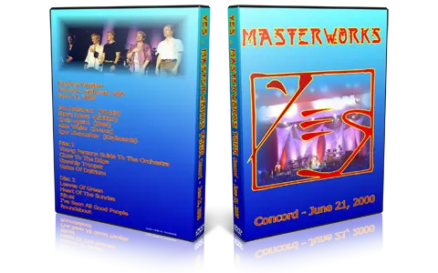 Artwork Cover of Yes 2000-06-21 DVD Concord Proshot
