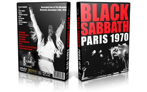 Artwork Cover of Black Sabbath 1970-12-20 DVD Paris Proshot