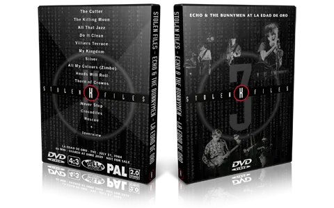 Artwork Cover of Echo And The Bunnymen 1984-07-31 DVD Madrid Proshot