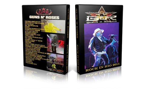 Artwork Cover of Guns N Roses 2011-10-02 DVD Rio de Janeiro Proshot