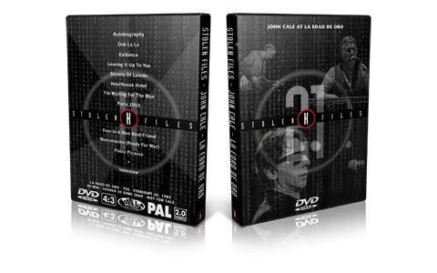 Artwork Cover of John Cale 1985-02-26 DVD Madrid Proshot