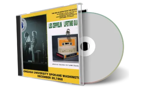 Artwork Cover of Led Zeppelin 1968-12-30 CD Spokane Audience